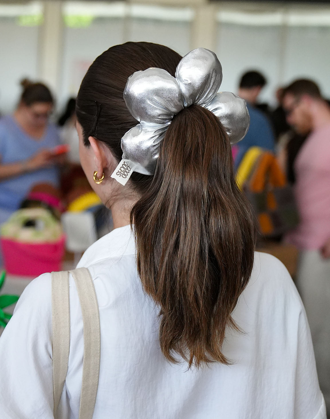 Flower Puff - Silver