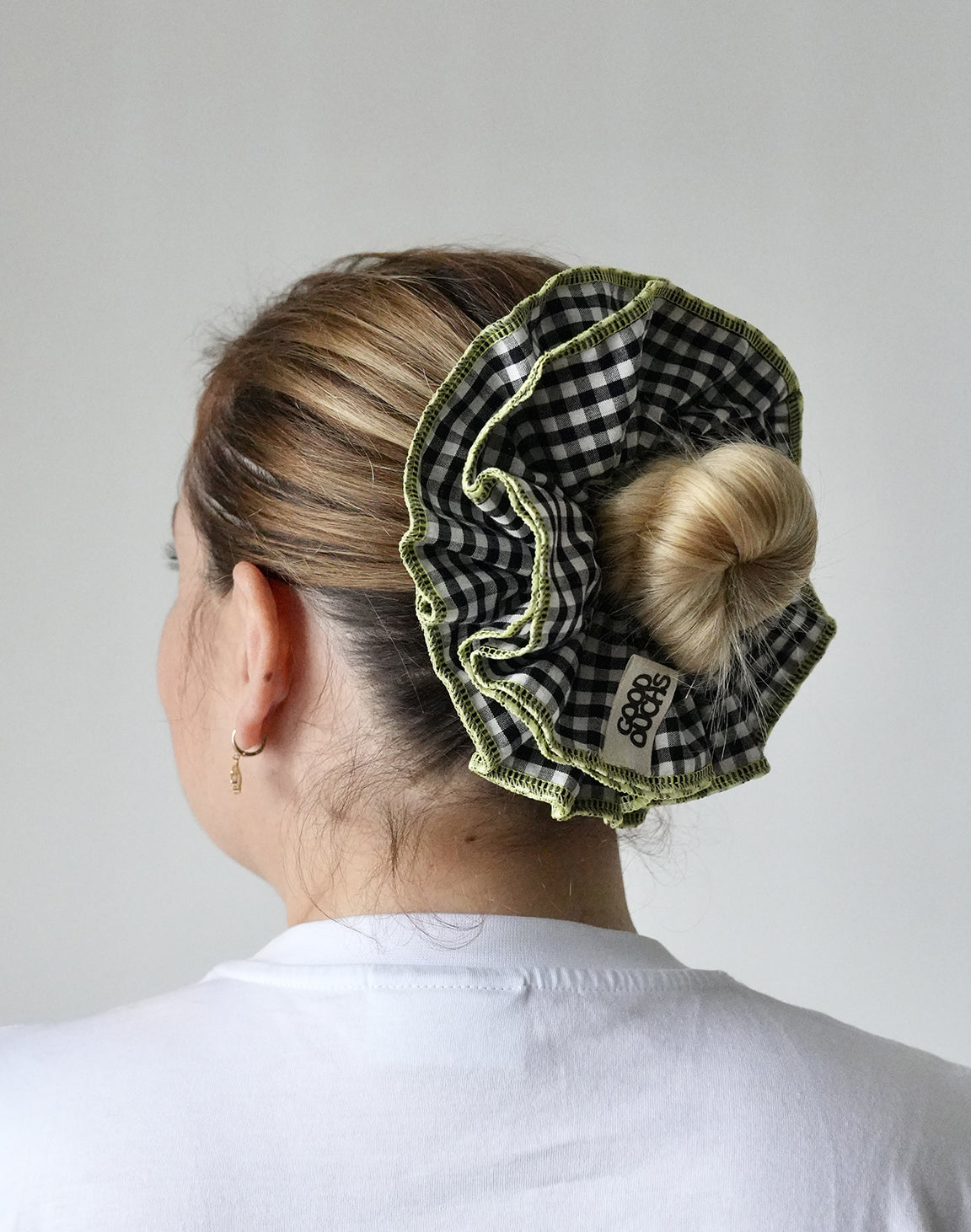 MINI Wilder Scrunchie - BLACK & GREEN