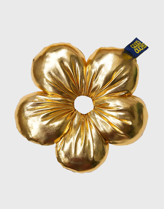 Flower Puff - Metalic Gold