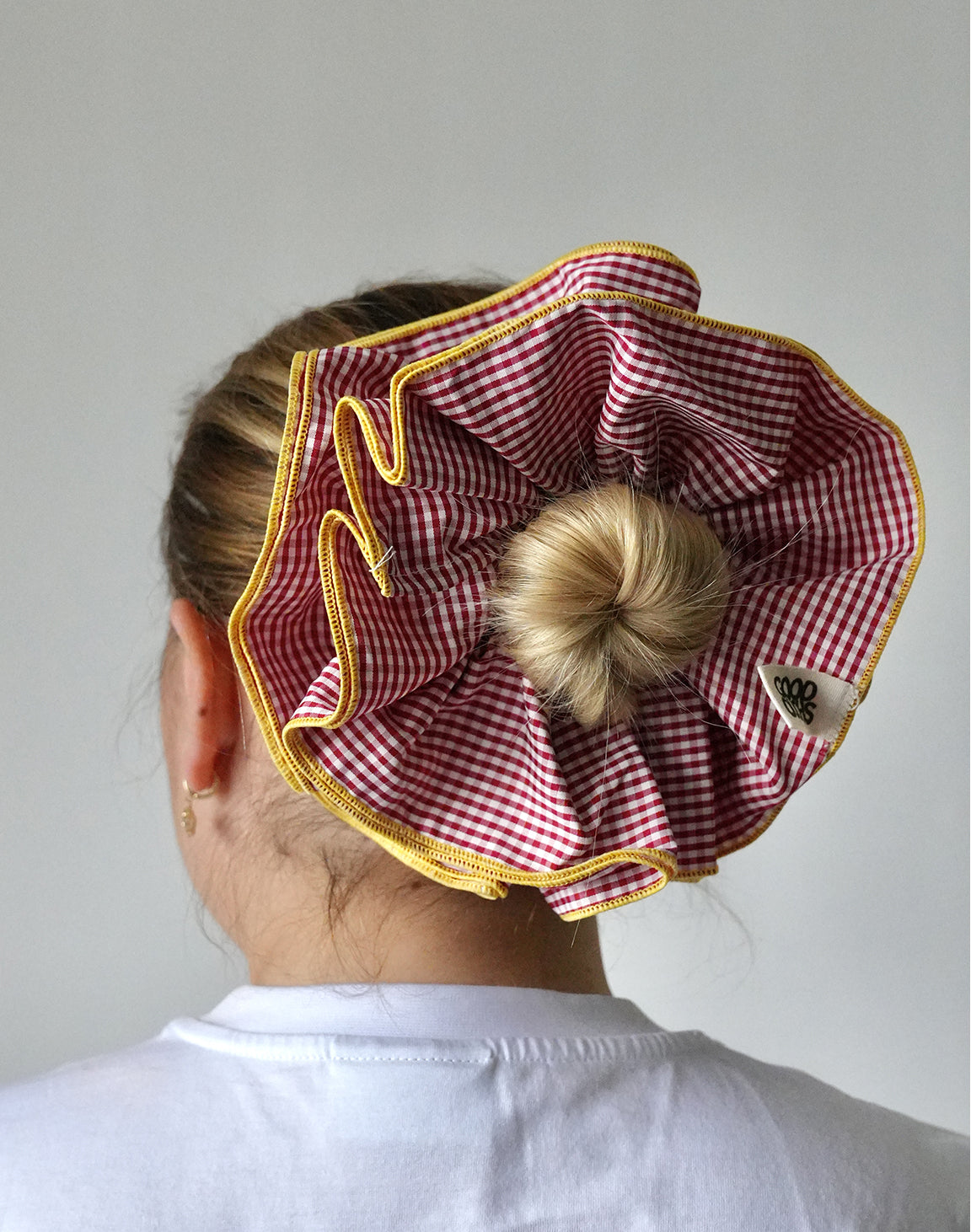 QUEEN WİLDER SCRUNCHİE: RED & YELLOW